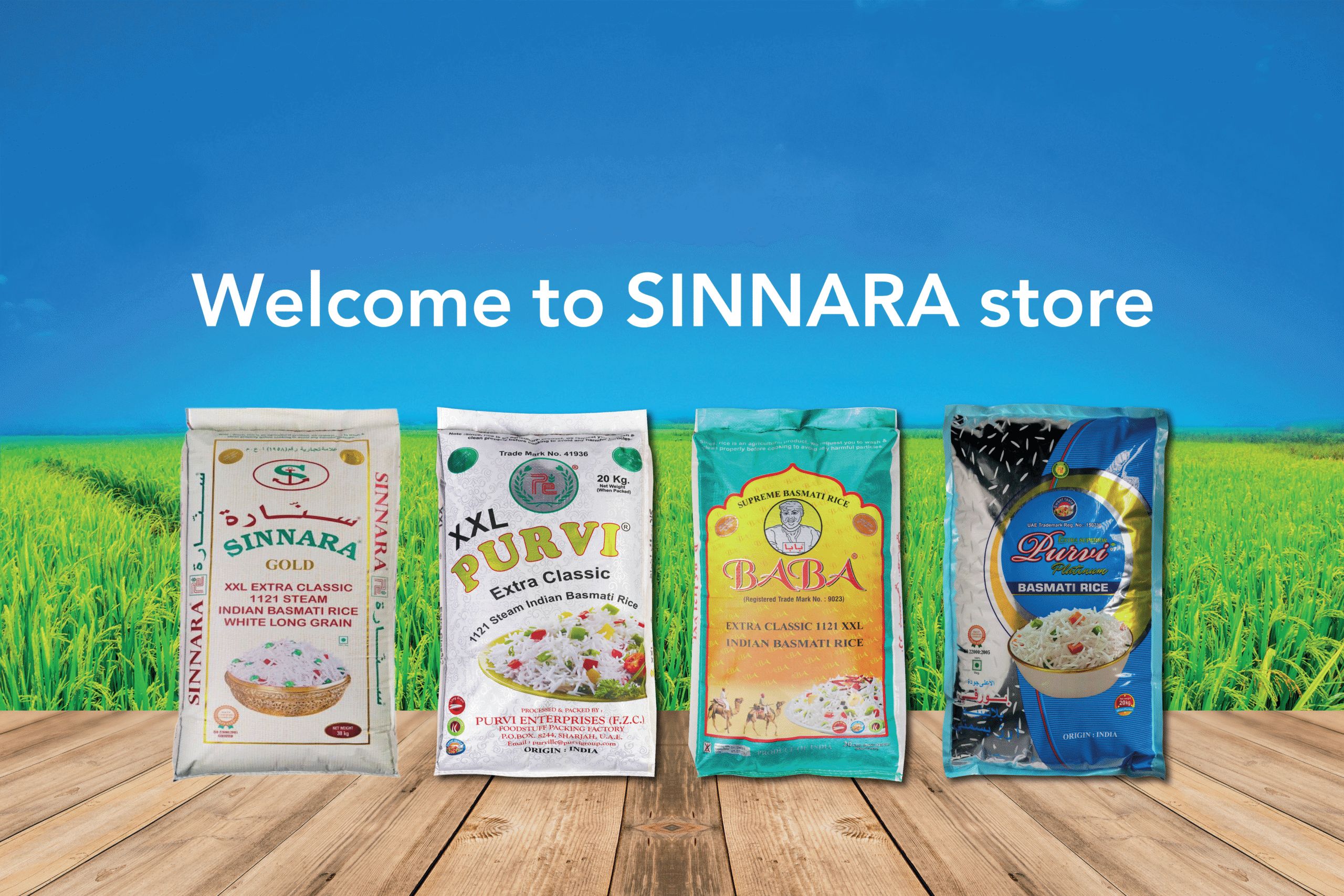 sinnara store first banner